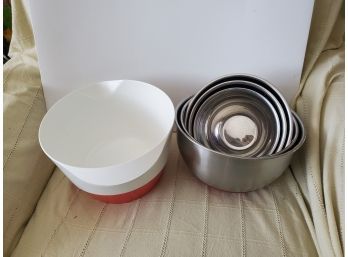 Misc Lot Of Mixing Bowls