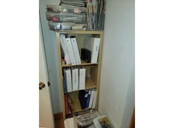 Bookshelf ( L20xW12xH58 ) And Lot Of Misc Sewing Supplies