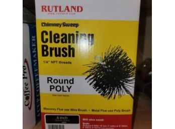 Rutland Chimney Sweep Cleaning Brush - Poly Round - Downstairs