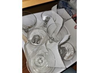 Set Of Crystal Cups Lot 4