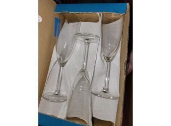 Set Of Crystal Wine Glasses Lot #1