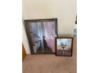 Two Pieces Of Framed Artwork