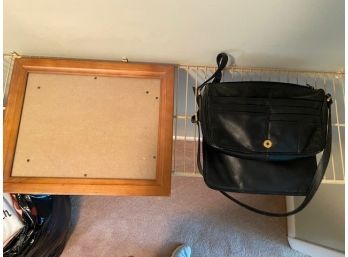 Frame And Small Black Purse