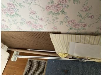 Misc Items- Rod, Poster Board, Mop