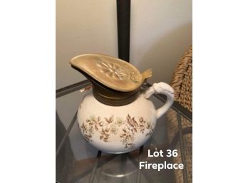 Vintage Warranted K.t.&k Granite Teapot - (lot 36 - Fireplace)