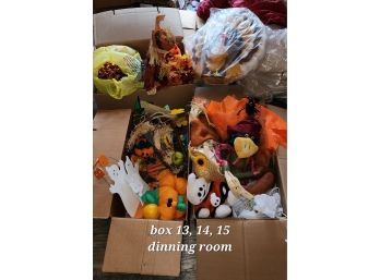 Fall And Halloween Decor Box 13, 14, 15  - (Dining Room)