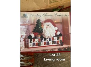 24 Day Santa Calendar  -(Lot 23 - Living Room )