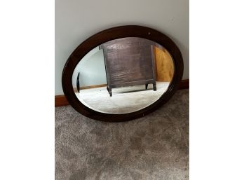 Oval Wall Hanging Mirror - Bedroom 1