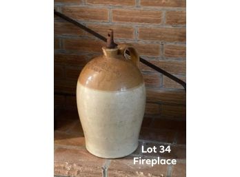 Vintage Wine Jug - (lot 34 - Fireplace)