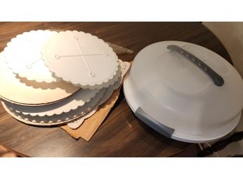 Misc Kitchen Items W/ Cake Circles