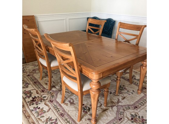 Dining Table With Four Chairs And Leaf