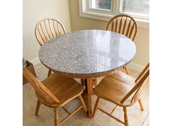 42' Round Table With Four Chairs