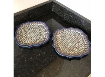 Ceramika Artystyczna Square Platter - Set Of Two