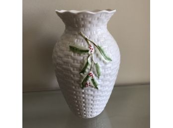 Belleek Christmas Collectibles Enchanted Holly Vase