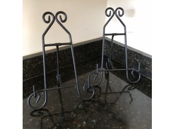 Set Of Two Cookbook Stands