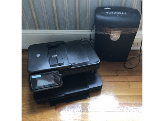 HP Photosmart 7510 Multi-Function Printer And Paper Shredder