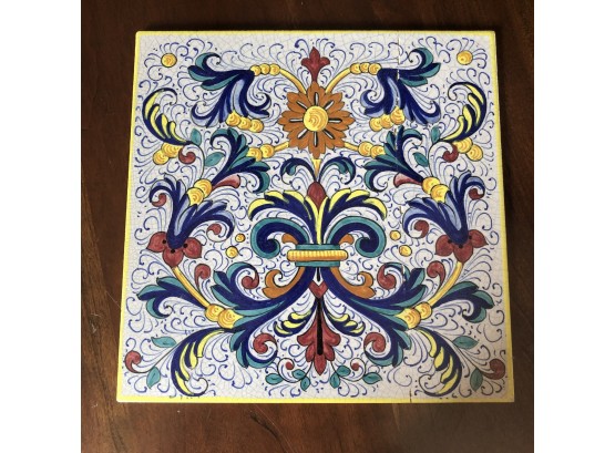 Colorful Tile Trivet 10'