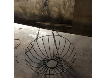Vintage Wire Hanging Plant Basket