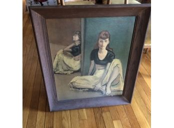Framed Art Piece Of A Woman