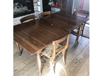 Vintage Marblehead Cherry Table By Willett With 4 Chairs