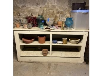 Potting Bench With Planters