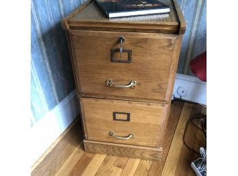 Oak File Cabinet With Lock And Key