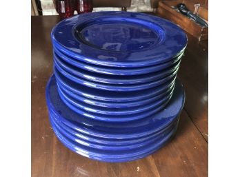 Ralph Lauren Cobalt Blue Plate Set