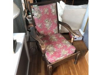Vintage Wooden Chair With Cushions