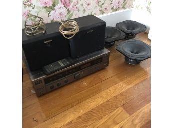 JVC Stereo Receiver With Speakers