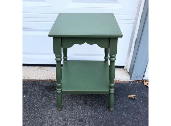 Green Accent Table Or Plant Stand