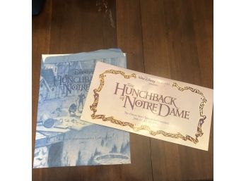 Disney Store Hunchback Of Notre Dame Lithograph Set