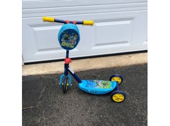 Toddler Paw Patrol Scooter With Front Zipper Pack