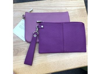 Jewell By Thirty-One Purple Zipper Pouches