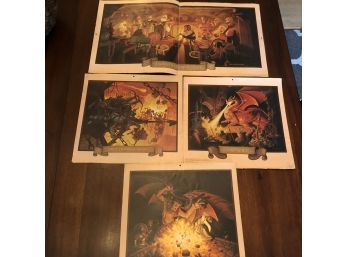 1976 Lord Of The Rings Calendar Pages