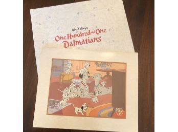 Disney Store 101 Dalmatians Lithograph Print 11'x14'