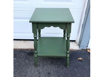 Green Accent Table Or Plant Stand