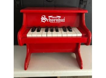 Schoenhut Mini Grand Piano 18-Key Red