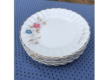 Set Of Small Vintage Floral Plates