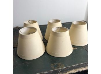Set Of 5 Ivory Chandelier Shades