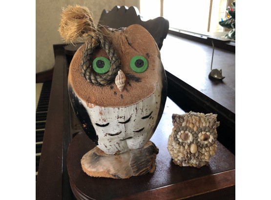 Set Of Decorative Owls