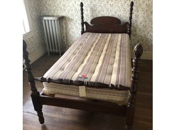 Twin Bed Frame With Acorn Finials