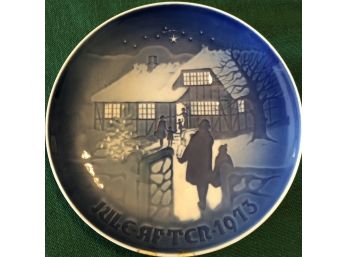 Royal Copenhagen 'Country Christmas' Limited Edition 1973 Plate