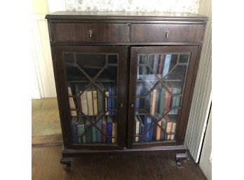 Vintage Cabinet With Glass Doors