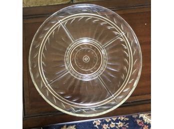 Round Crystal Divided Tray