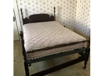 Full Size Bed Frame With Acorn Finials