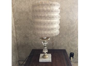 Lamp With Ruffled Clip Shade