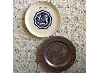 Set Of Two Commemorative Plates