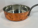 10' Old French Country Copper Saute Pan - (DM)
