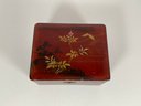 Vintage Japanese Lacquer Box - Red