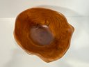 Carved Walnut Bowl - (DM)
